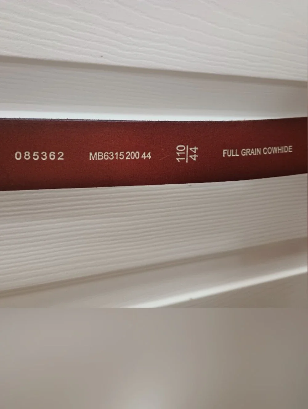 Fossil Belt Mens 6315200 Brown Cow Hide Size 44